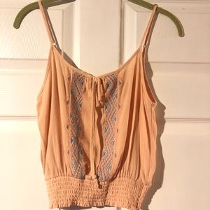 Chic embroidered tank top